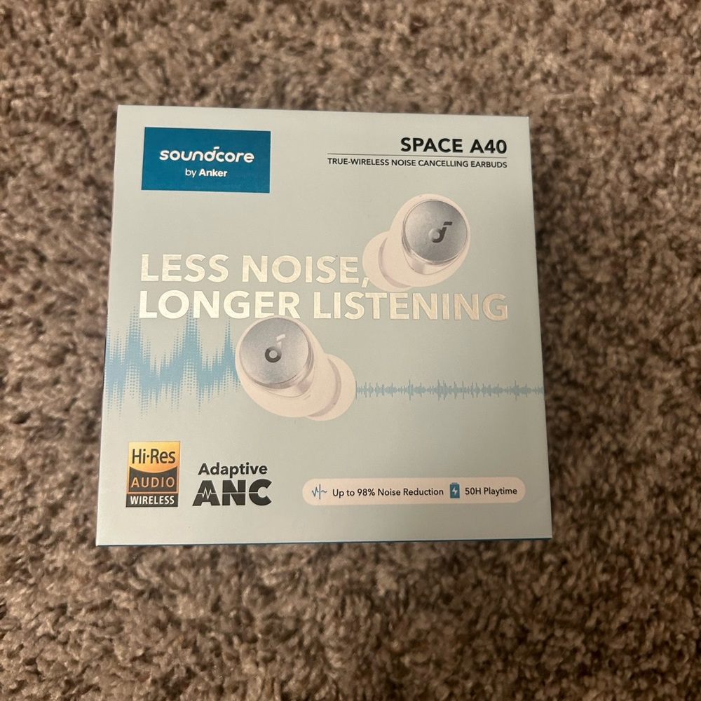 Soundcore Space A40 Noise Cancelling Earbuds with 50-Hour Playtime